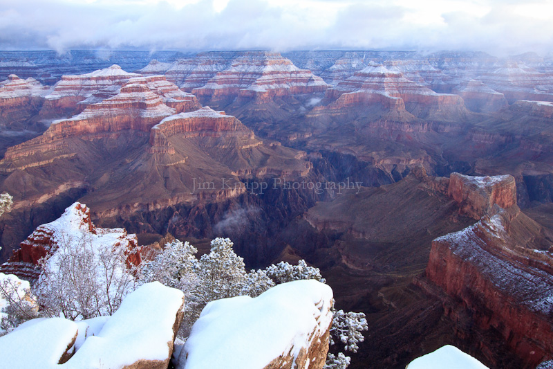 Grand Canyon at Sunrise, Post Snowfall